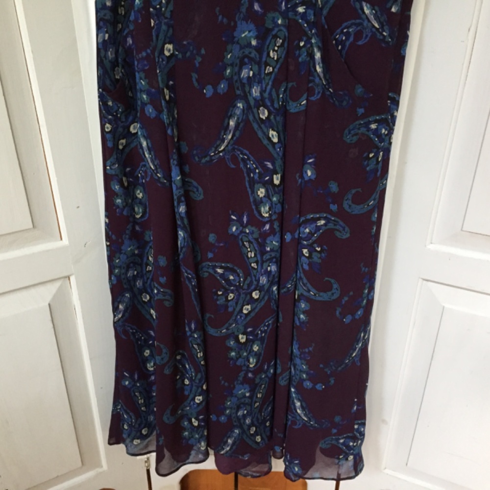 CAbi Purple and Blue Midi Dress - Picture 8 of 16
